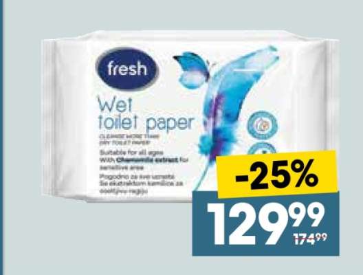 fresh Wet toilet paper