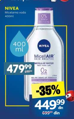 NIVEA Micelarna voda 400ml