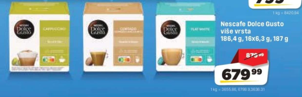 Nescafe Dolce Gusto više vrsta