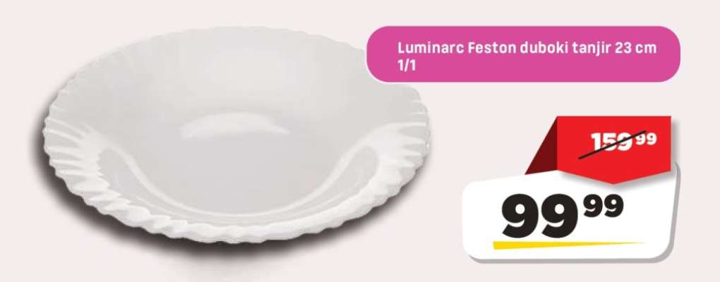 Luminarc Feston duboki tanjir 23 cm 1/1