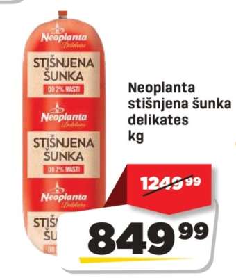 Neoplanta stisnjena šunka delikates kg