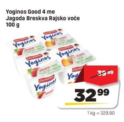 Yoginos Good 4 me Jagoda , breskva rajsko voće