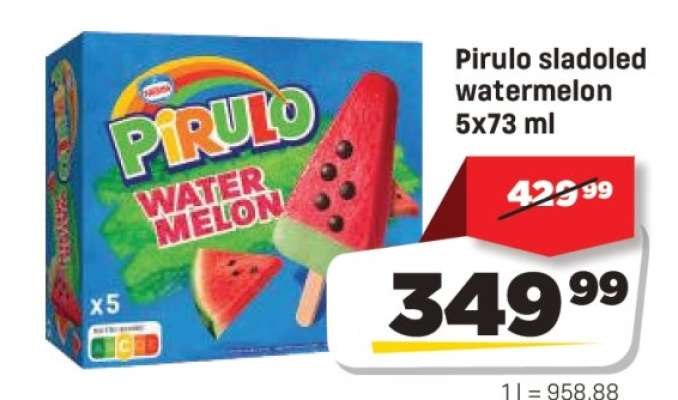 Pirulo sladoled watermelon 5x73 ml