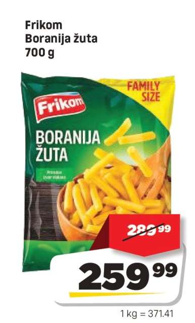 Frikom Boranija žuta 700 g