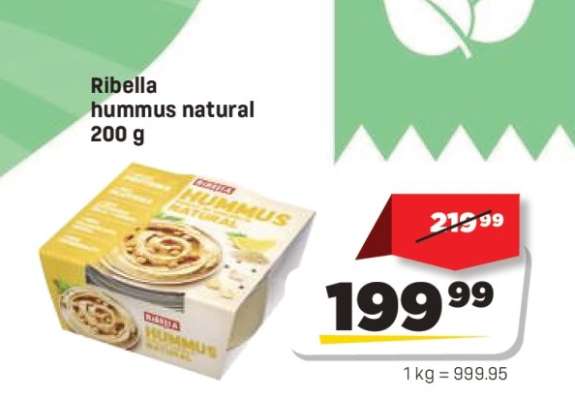 Ribella hummus natural 200 g