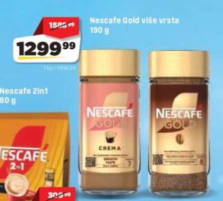 Nescafe Gold više vrsta 190 g