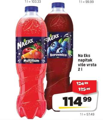 Na Eks napitak više vrsta 2 l