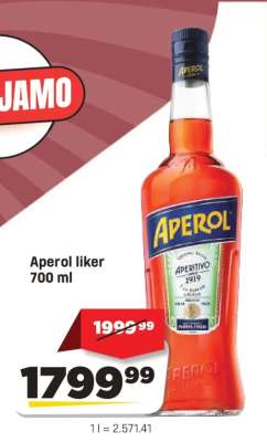 Aperol likér 700 ml