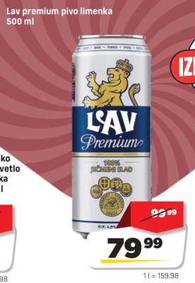 Lav premium pivo limenka