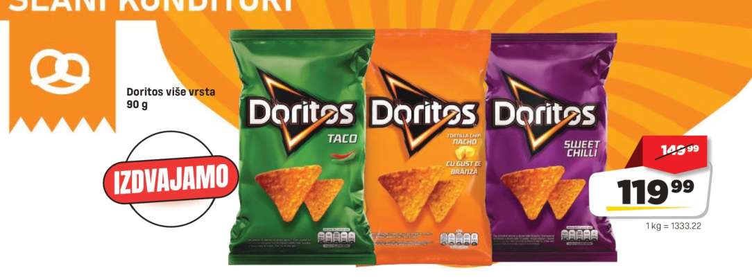 Doritos više vrsta