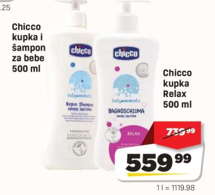 Chicco kupka Relax 500 ml