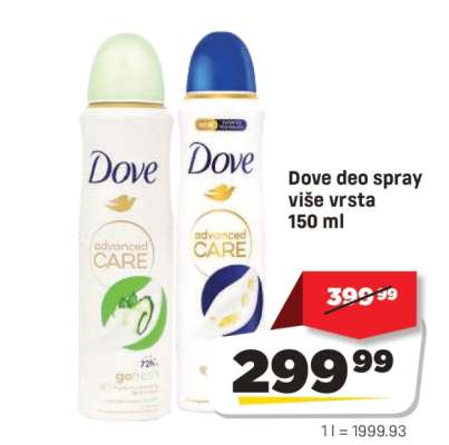 Dove deo spray