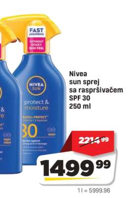 Nivea sun sprej sa raspršivačem SPF 30 250 ml