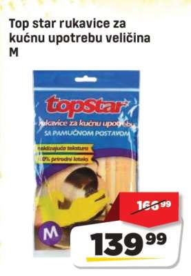 Top star rukavice za kućnu upotrebu veličina M