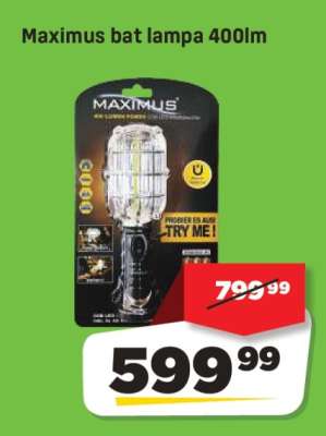 Maximus bat lampa 400lm
