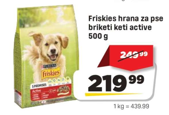 Friskies hrana za pse briketi keti active 500 g