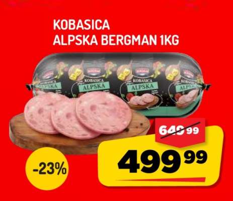 KOBASICA ALPSKA BERGMAN 1kg