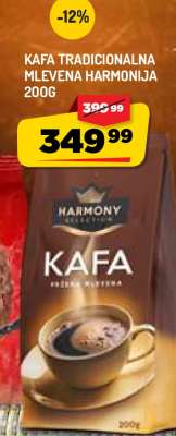 Kafa Tradicionalna Mlevena Harmonija 200g