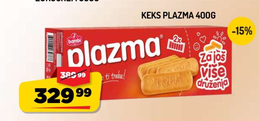 Keks Plazma 400g