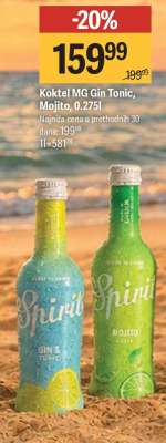 Koktel MG Gin Tonic, Mojito, 0.275l