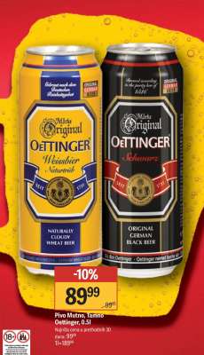 Pivo Mutno, tamno Oettinger, 0,5l