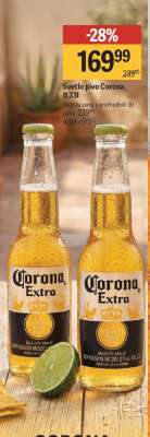 Svetlo pivo Corona, 0,33l