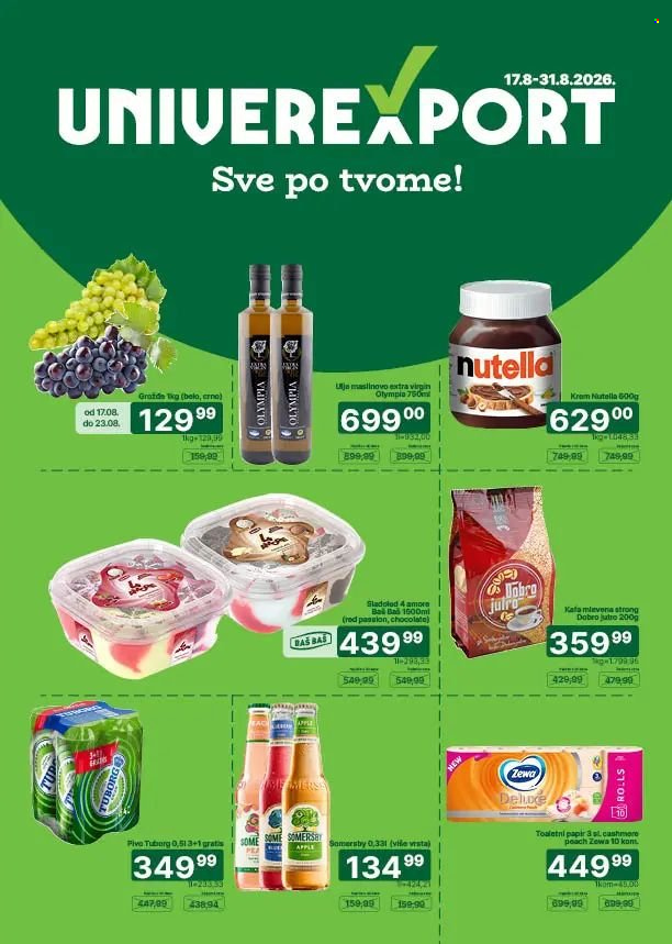 Univerexport katalog - 17.08.2026 - 31.08.2026. Stranica 1
