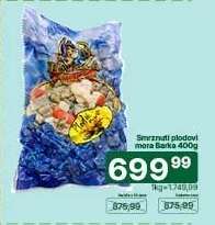 Smrznuti plodovi mora Barka 400g