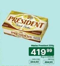 Maslac President 200g