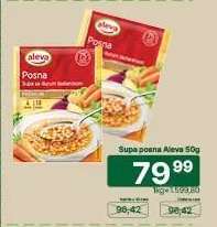 Supa posna Aleva, 50g