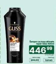 Šampon za kosu ultimate repair Gliss 400ml