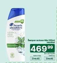 Šampon za kosu H&S 250ml menthol