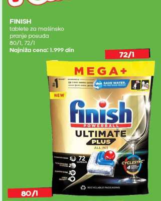 FINISH tablete za mašinsko pranje posuda