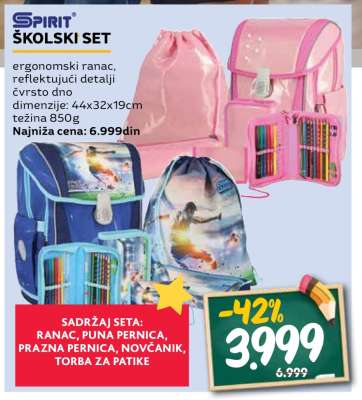 SPIRIT ŠKOLSKI SET
