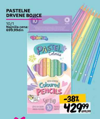 PASTELNE DRVENE BOJICE