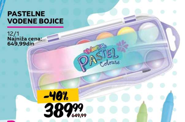 PASTELNE VODENE BOJICE