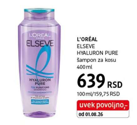 L'ORÉAL ELSEVE HYALURON PURE