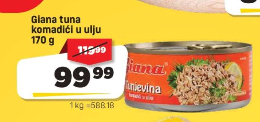Giana tuna komadići u ulju 170 g