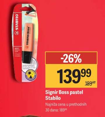 Signir Boss pastel Stabilo