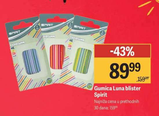 Gumica Luna blister Spirit