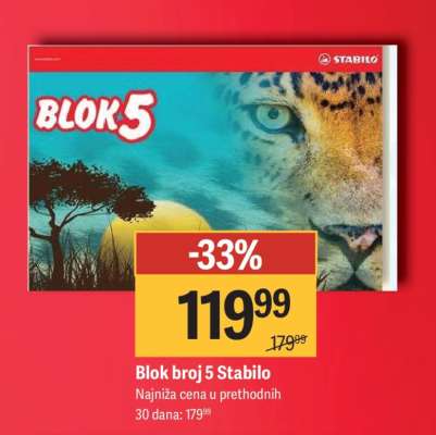 Blok broj 5 Stabilo