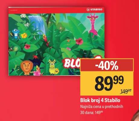 Blok broj 4 Stabilo