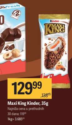 Maxi King Kinder, 35g