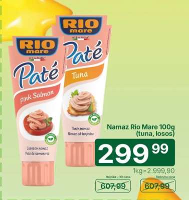 Namaz Rio Mare 100g (tuna, losos)