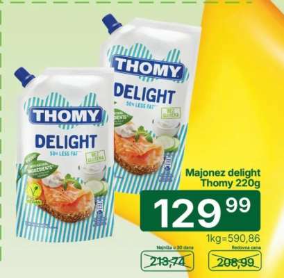 Majonez delight Thomy 220g