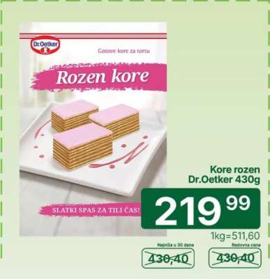 Kore rozen Dr.Oetker 430g