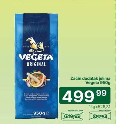 Začin dodatak jelima Vegeta 950g