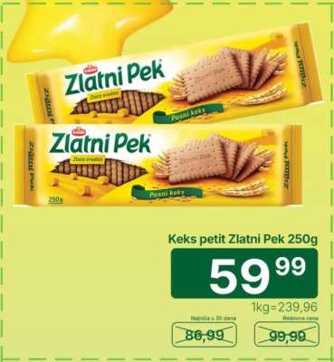 Keks petit Zlatni pek 250g