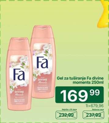 Gel za tuširanje Fa divine moments 250ml