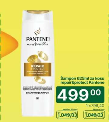 Šampon 625ml za kosu repair&protect Pantene